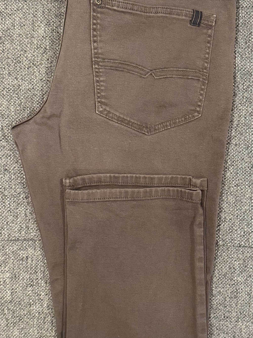 Buffalo David Bitton Men's Slim Straight Jeans in Taupe Brown